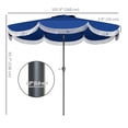 thumbnail image 3 of Outsunny Parasol de Patio 9 Pi UPF 30+ avec Évent, Bleu, 3 of 10