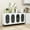 White, variant on Acrylic Door Sideboard | Ideal for Placing Daily Essentials | Offers Exceptional Stability
