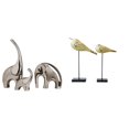 thumbnail image 1 of Estatua de , figuras de cerámica, estatuas de pájaros de madera, decoraciones de animales, adornos realistas hechos a mano, adecuados para reg, 1 of 8
