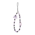 thumbnail image 4 of Lindo llavero de pulsera, colgante de bolso, llaveros, decoración de monedero, bolso de mujer Lazo morado, 4 of 9
