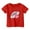 E042-Rouge, variante sur hengsof T-Shirt en Coton pour Filles avec Cœur de Rugby, Haut Athleisure à Manches Courtes et Col Rond Ample et Élégant, Chandail Respirant et Sportif 1-13 Ans