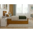 thumbnail image 5 of AFI Nantucket Twin Wood Platform Bed with Matching Footboard & Twin Trundle, Light Toffee, 5 of 15