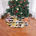 thumbnail image 2 of FMSHPON Seashell Starfish Stripe Xmas Christmas Tree Skirt Stand Mat for Holiday Party Decoration Indoor Outdoor 48 inches, 2 of 3
