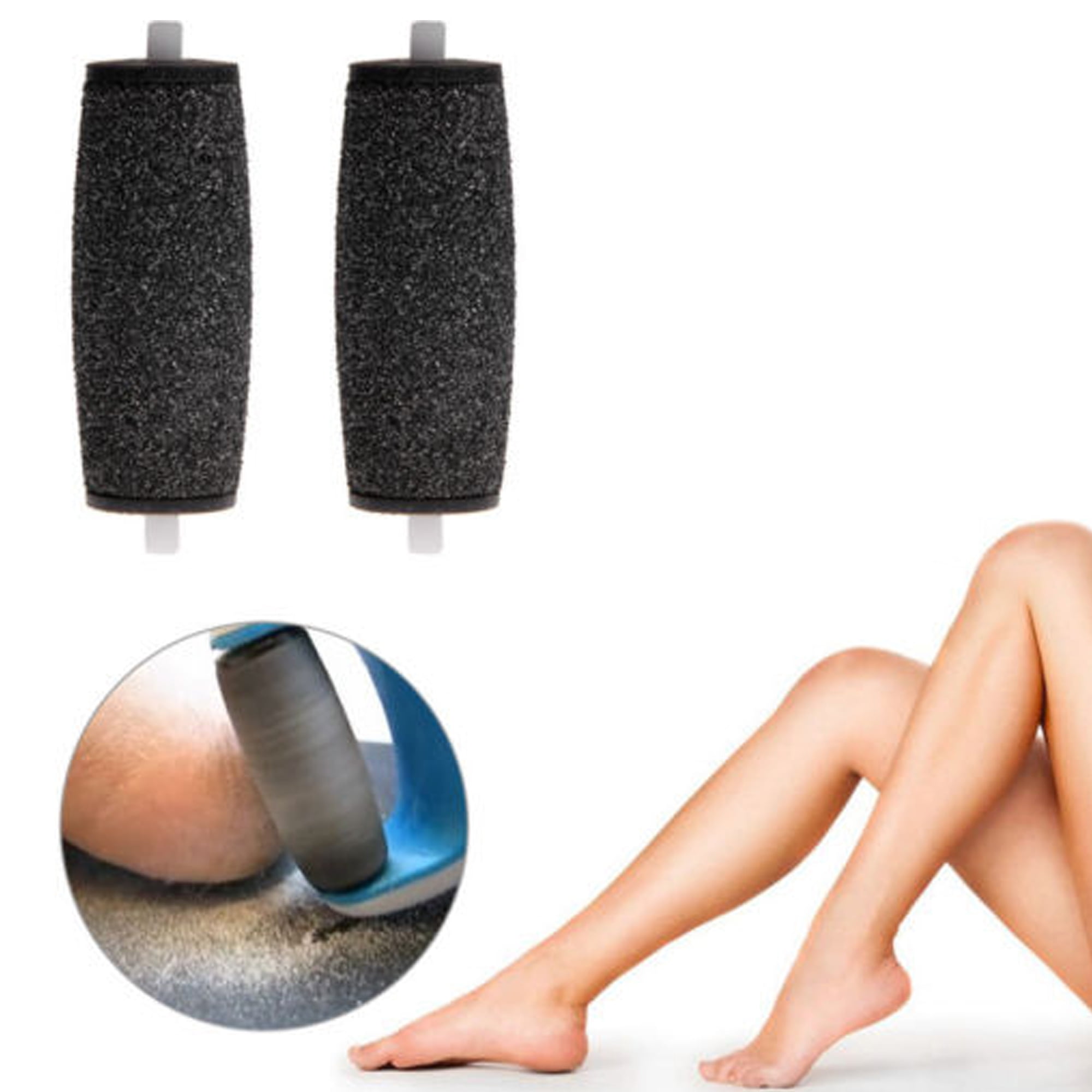 Meihuida 2PCS Extra Coarse Hard Skin Remover Refill Rollers for Scholl Velvet Smooth