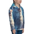 thumbnail image 5 of Kdxio Clear Sky Blue Cat Pattern Kids Boys Girls Zip Up Hoodie 3D Printed Hooded Sweatshirt Hoody Coat with Pocket 7-12 Y-Medium, 5 of 6
