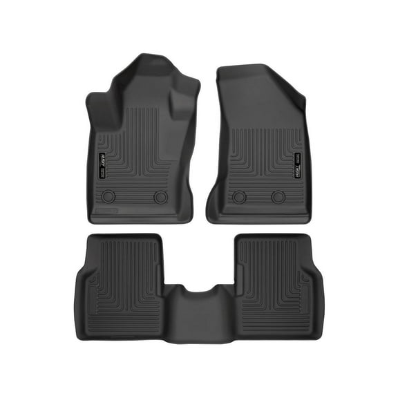 Husky Liners 95681 Weatherbeater Floor Mats Fit 2017-2017 Jeep Compass, 2018-2025 Jeep Compass - Front/2nd Seat - Black