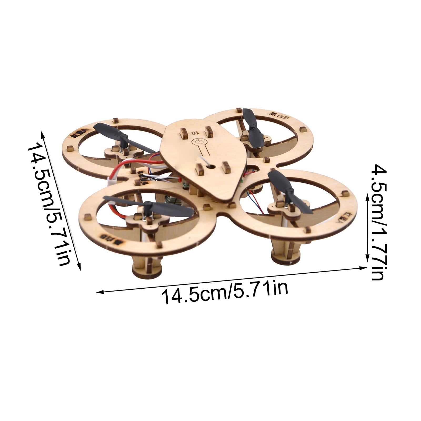 Diy Mini Wooden RC Quadcopter Building Kits for Kids or Beginner,School Educational Science Kits Remote Control for Boys and Girls and Teens(Ages 5-7, 5-9, 8-12, 10+)