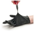 thumbnail image 2 of Genuine Joe Titan Disposable Powder Free Nitrile Industrial Gloves Large Black Pack Of 3, 2 of 2
