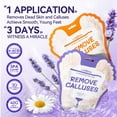 thumbnail image 2 of Mascarilla exfoliante para pies LANBENA con lavanda y vitamina C, 2 pares, 2 of 9