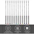 thumbnail image 3 of 12pcs Fondue Forks, 9.5 inch Stainless Steel Fondue Sticks with Heat Resistant Handle for Cheese Chocolate, 3 of 5