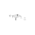 thumbnail image 2 of Meridian Furniture Casper Squared Glass Top Coffee Table in Chrome, 2 of 7