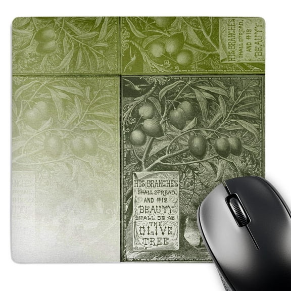 3dRose, Vintage Green Olive Trees Art, MousePad