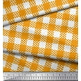 thumbnail image 2 of Soimoi Moss Georgette Fabric Gingham Check Fabric Prints by Yard 42 Inch Wide, 2 of 3