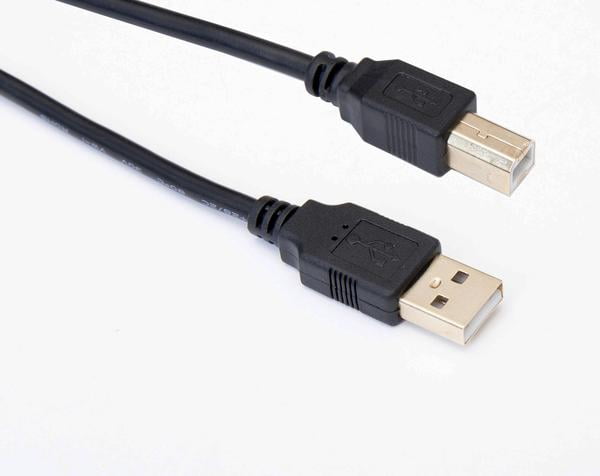 Omnihil Blanco 8 pies de longitud de cable USB 2.0 de alta velocidad compatible con Alesis DM6 