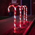 thumbnail image 1 of Luces festivas - Juego de 4 - Decoraciones de bastones de caramelo iluminados - Funciona con electricidad Adepaton LN-0779, 1 of 6