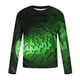 thumbnail image 5 of Blusas y camisas de manga larga con cuello redondo para hombre, blusa informal de manga larga con cuello redondo y estampado de rayas, blusa de poliéster para hombre, 5 of 5