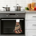 thumbnail image 6 of Boo with Abstract Pattern Halloween Hanging Towels with Loop Hand Towels Nylon Fastener Tape Design Dish Cloths 2 Pieces, 6 of 7