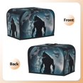 thumbnail image 3 of Kdxio Moon Wolf Warrior Print Toaster Cover Bread Machine Cover Fits for Most Standard 2 Slice Toasters,Keep Toaster Free From Dust And Fingerprint Oven Dustproof Cover, 3 of 7