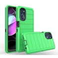 thumbnail image 5 of Motorola Moto G 5G 2022 Case, Heavy Duty Rugged Defender Case with [Belt Clip Holster] [Built in Screen Protecotr], Shockproof Full Body Protection Kickstand Cover for Moto G 5G (2022) - Green, 5 of 5
