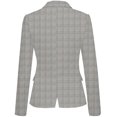 thumbnail image 5 of luvamia Womens Business Casual Blazer Work Office Coats Pocket Back Slit Jacket Suit, Size S-2XL, 5 of 6