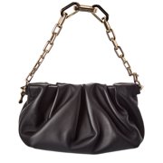 Christian Louboutin Eva Small Leather Pouchette, 36, Black