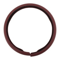 PU Artificial Leather Steering Wheel Cover ABS Car Steering Wheel Protector 14.96" Wine Red