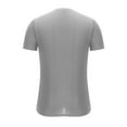 thumbnail image 4 of Men's Sports T-Shirts Running Tight Solid Color Blouses Thin and Breathable Elastic Shirts Short Sleeve V-Neck Casual Pullover Tops, 4 of 6