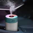 thumbnail image 4 of Mini Humidifier, 260ml Small Cool Mist Humidifier with Colorful LED Night Light, USB Personal Desktop Humidifier for Car Office Home Travel, Auto Shut-Off, 2 Mist Modes, QuietGreen, 4 of 7