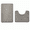 Light Gray, variant on Bathroom Rugs Sets 2 Piece , Minimalist, Non Slip Washable Bath Mat and U-Shaped Toilet Rug (White)