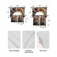 thumbnail image 6 of Coffee Bread Swag Valance for Window, 3 Piece Modern Hot Coffee Cup Croissant Light Filtering Swag Curtain Rod Pocket Kitchen Curtain Valance for Bedroom 3 Piece, 6 of 6
