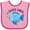 Pink and Fuchsia, variant on Inktastic Cutest Catch Cute Blue Fish Boys or Girls Baby Bib