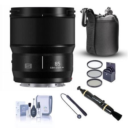 UPC: 0192223194823 | LUMIX S Series 85mm f/1.8 Lens for Lecia L  Bundle with ProOptic 67mm Filter Kit  Pouch  Lens Cleaner  Cleaning Kit  Lens Cap Tether
