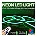 thumbnail image 3 of KERTME Neon Led Type AC 110-120V LED NEON Light Strip, Flexible/Waterproof/Dimmable/Multi-Modes LED Rope Light + 23 Keys Remote for Home/Garden/Building Decoration (98.4ft/30m, Green), 3 of 4
