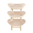 thumbnail image 1 of Elegante organizador de estantes para platos de frutas, postres, aperitivos y pasteles. 3 niveles beige, 1 of 8