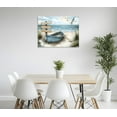 thumbnail image 5 of Beach Boat Canvas Wall Art Seagull Canvas Poster Coastal Boat Pictures Farmhouse Sea Bird Ship on Beach Painting Coastal Ship Prints for Living Room Bathroom Wall Framed 8X10 inch, 5 of 6