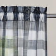 thumbnail image 3 of Buffalo Plaid Tier Curtains, Rod Pocket Checkered Light Filtering Curtain Valance, 3 of 6