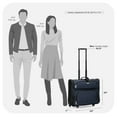 thumbnail image 5 of Travel Select Amsterdam Rolling Garment Bag, Navy, 5 of 8
