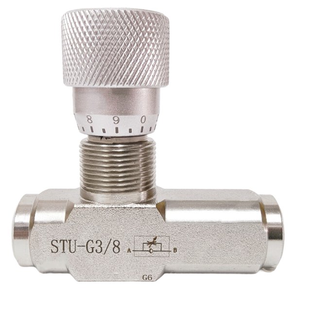 Válvula de control de flujo STU-G3/8, acelerador hidráulico de simple efecto STU