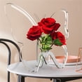 thumbnail image 6 of Butterfly Acrylic Vase, Transparent Flower Holder With Unique Design, Modern Tabletop Decor For Home Office Desk, 6 Inch Height, Elegant Centerpiece For Living Room Or Bedroom, 6 of 7
