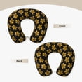 thumbnail image 3 of Disketp Maple Leaves With Leopard Travel Pillow Memory Foam Neck Pillow Support Pillow for Camping, Sleeping Rest Cushion Airplane Pillow, 3 of 8