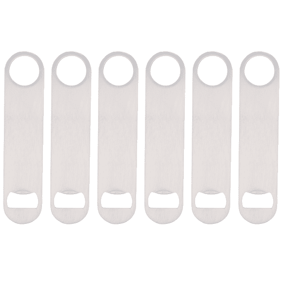 6 Pack Bottle Opener, Stainless Steel Beer Bottle Opener, 7 Inches Flat Bottle Opener