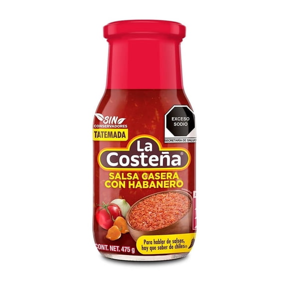 Salsa casera La Costeña con habanero tatemada 475 g