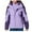 Purple, variant on KIHOUT Deals Women Detachable Cap And Windproof Raincoat Thick Three-in-one Jacket Outdoor Sports Warm Jacket