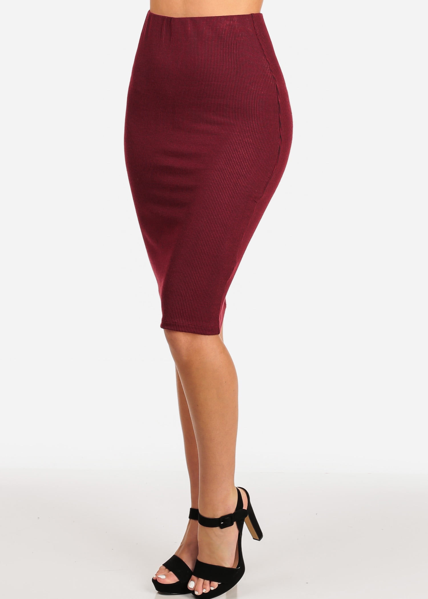 Modaxpressonline Womens Pencil Skirt Professional Business Office Career Wear Sexy Pencil Pull