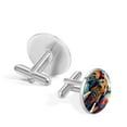 thumbnail image 3 of Elephant Elegant Silver Men's Cufflinks for Formal Attire, Made of Stainless Steel, for Business Meetings, 3 of 6