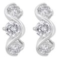 thumbnail image 1 of Three Stone Swirl Earring, 1 of 1