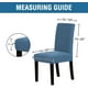 thumbnail image 5 of Paquete de seis fundas para sillas engrosadas azul pavo real MFZFUKR CJWUS-7084, 5 of 7