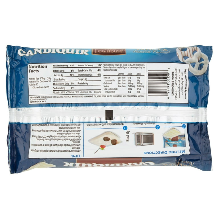 Log House Vanilla Candiquik Candy Coating Baking Bar: Nutrition &  Ingredients