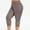 Gray, variant on Tmtolofot High Waisted Capri Leggings For Women - Solid Color Tummy Control Yoga Pant Casual Stretchable With Pockets For Cycling, Running And Workout , 1#Green , XX-Large