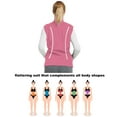 thumbnail image 6 of Women's Polar Fleece Zipper Vest Sleeveless Jacket, Dark Rose 3XL, 1 Pack, 6 of 8